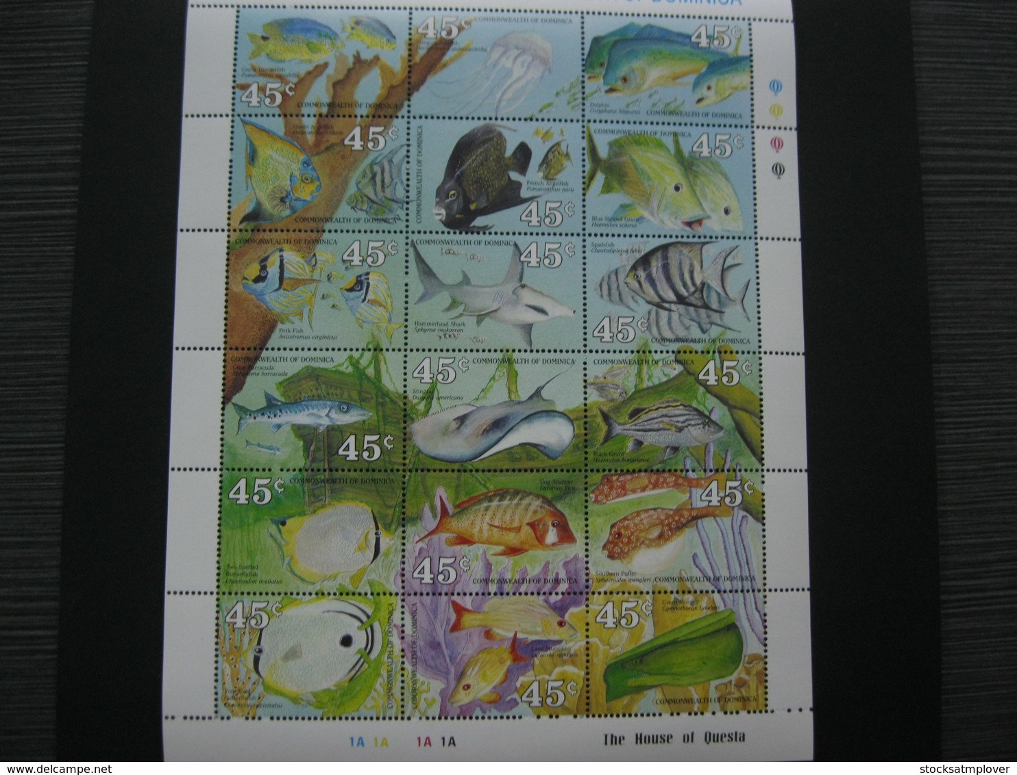 Dominica  1990 Marine Life Fish Sheetlet SCOTT No.1232  I201807 - Dominica (1978-...)