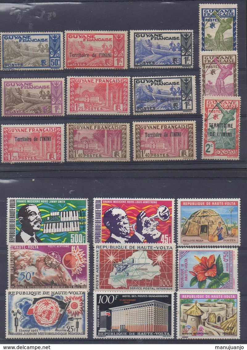 FRANCE Et AFRIQUE ! Timbres Anciens Et AÉRIENS NEUFS De GUYANE, ININI Et HAUTE VOLTA Depuis 1920, - Unused Stamps