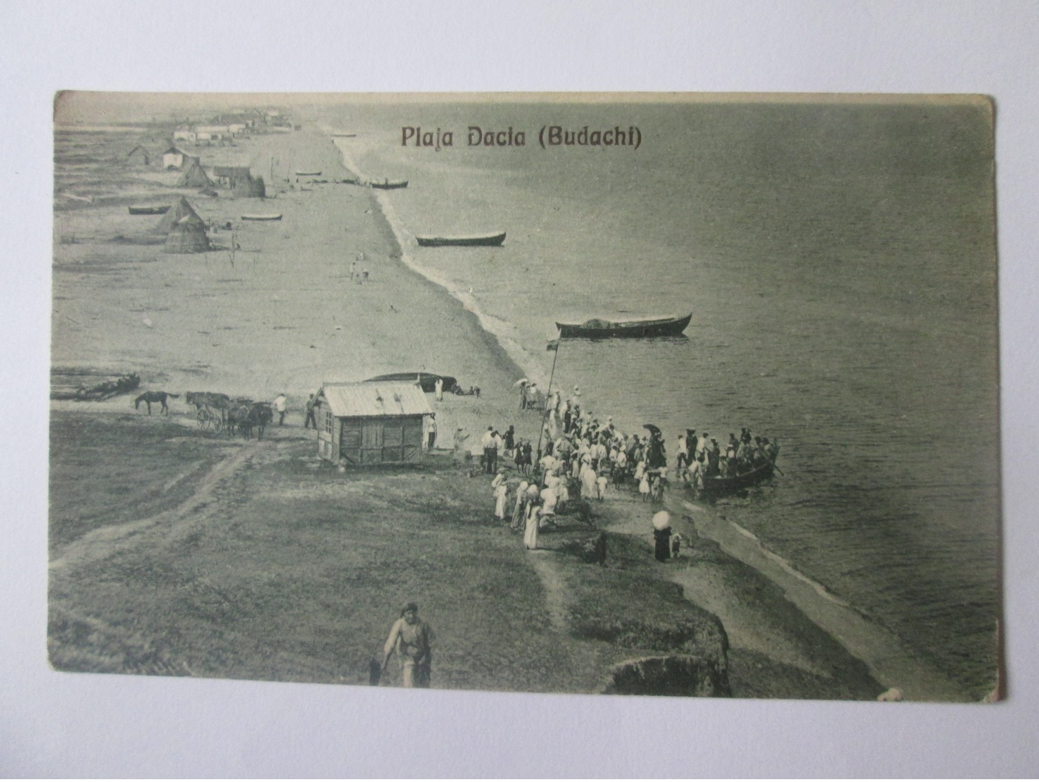 Ukraine-Historical Romania Basarabia/Budachi(Cetatea Alba),Dacia Beach/Plaja Dacia,unused Postcard About 1920 - Ukraine