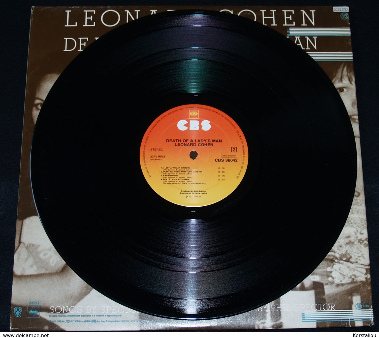 LEORNAD COHEN – "Death Of A Ladies' Man" – LP – 1977 – CBS 86042 – CBS Inc – Made In Holland - Rock