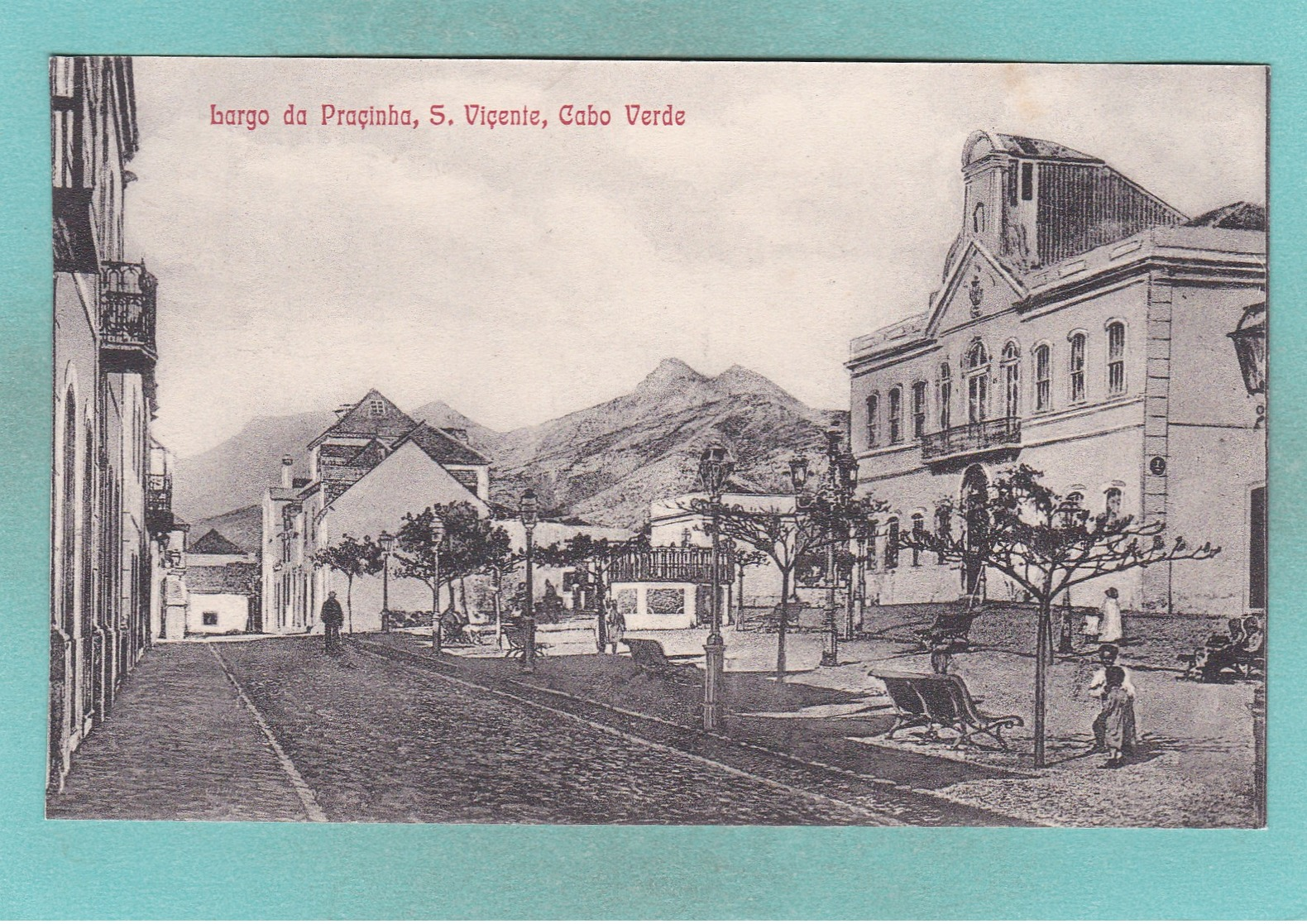 Old Post Card Of Largo Da Pracinha S.Vicente,Cape Verde,Cabo Verde,,R71. - Cape Verde