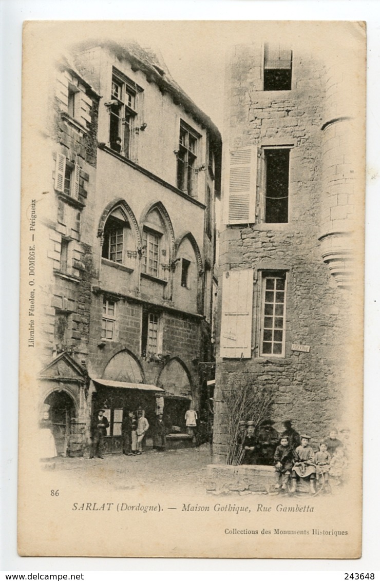 Sarlat Maison Gothique Rue Gambetta - Sarlat La Caneda