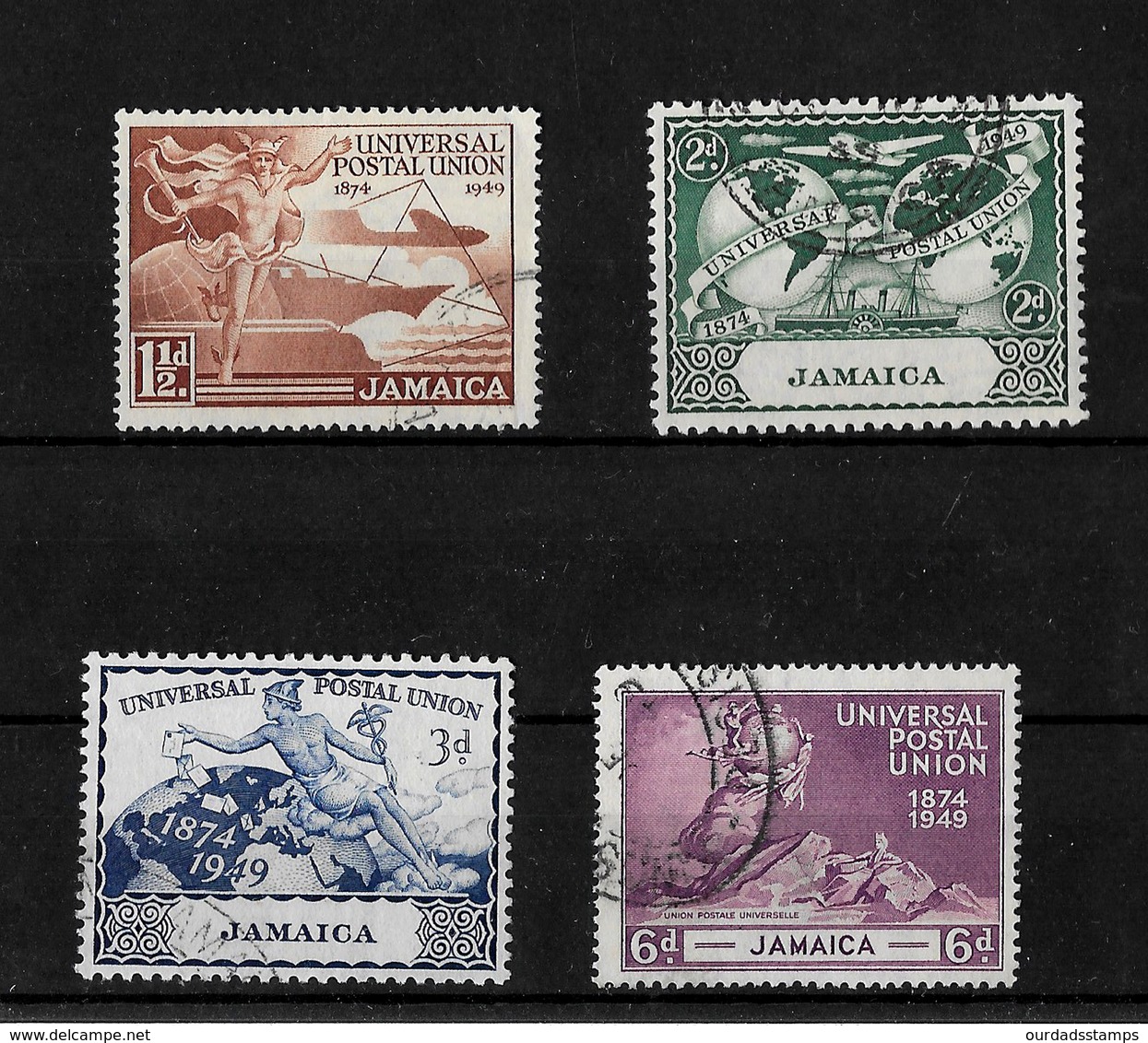 Jamaica, KGVI 1949 UPU Anniversary, Complete Set Used (6945) - Jamaica (...-1961)