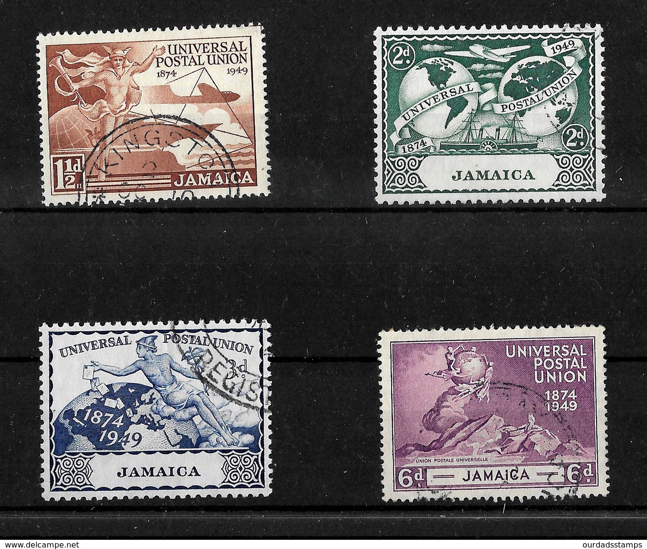 Jamaica, KGVI 1949 UPU Anniversary, Complete Set Used (6947) - Jamaica (...-1961)