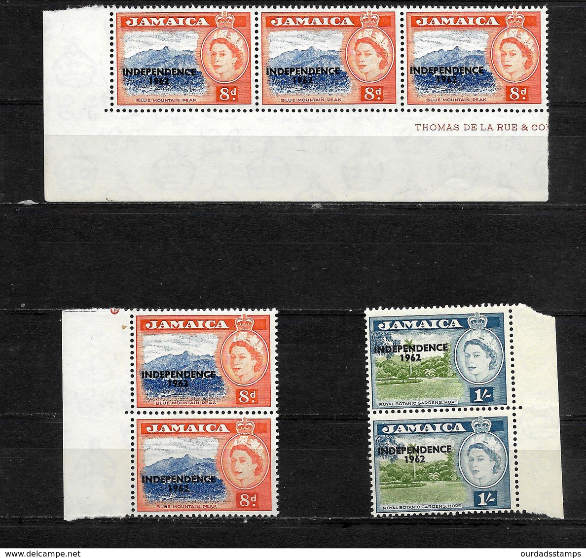 Jamaica, QEII 1962 Independence, Selection Of MNH Blocks & Marginals (6968) - Jamaica (...-1961)
