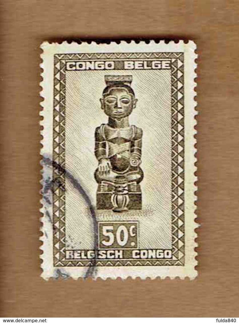 Congo Belge.(COB-OBP) 1948 - N°282 *ARTISANAT ET MASQUES*      50c - Oblitéré - Oblitérés