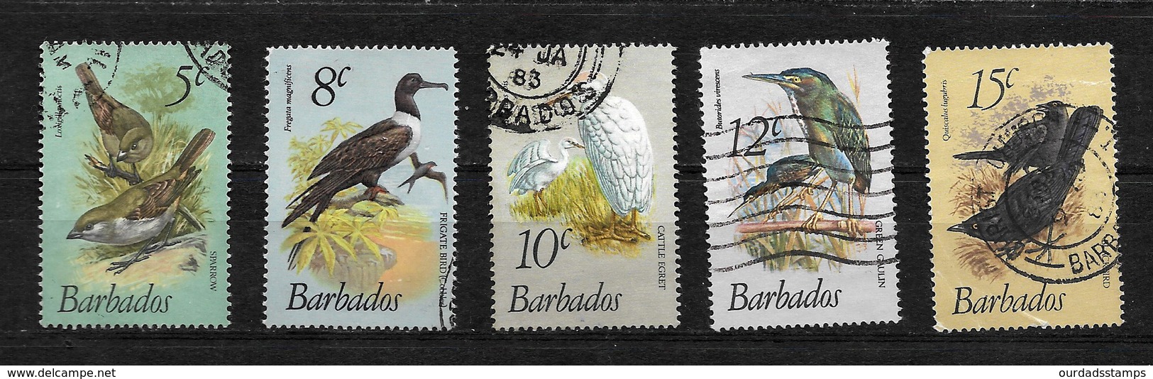 Barbados QEII 1979 Birds,, Small Selection To $2.50 Used (7204) - Barbades (1966-...)