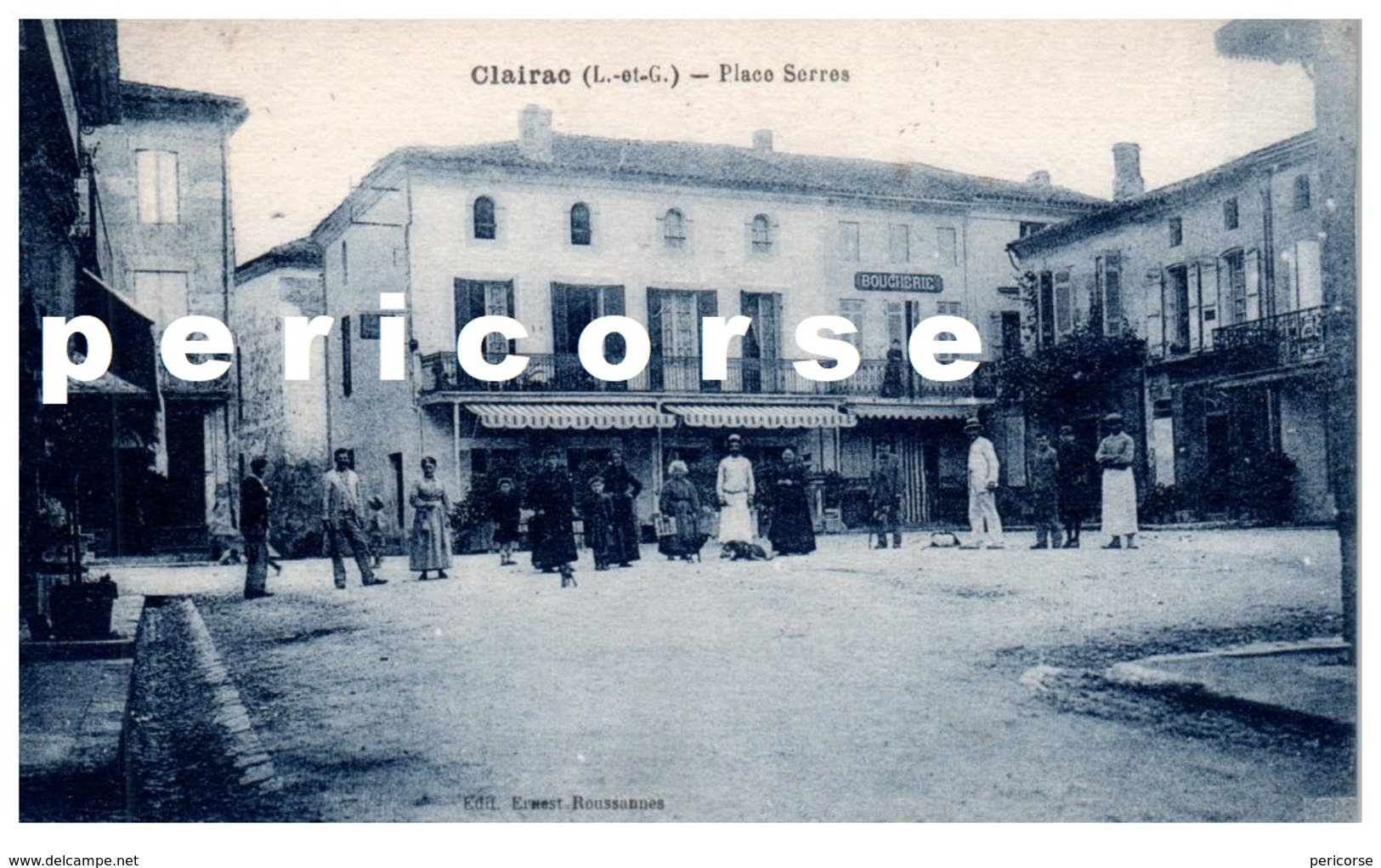 47  Clairac  Boucherie Et Restaurant Place Serres - Autres & Non Classés