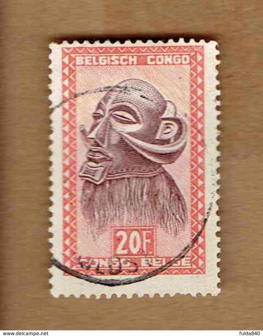 Congo Belge.(COB-OBP) 1948 - N°293 *ARTISANAT ET MASQUES*      20,00F - Oblitéré - Gebraucht