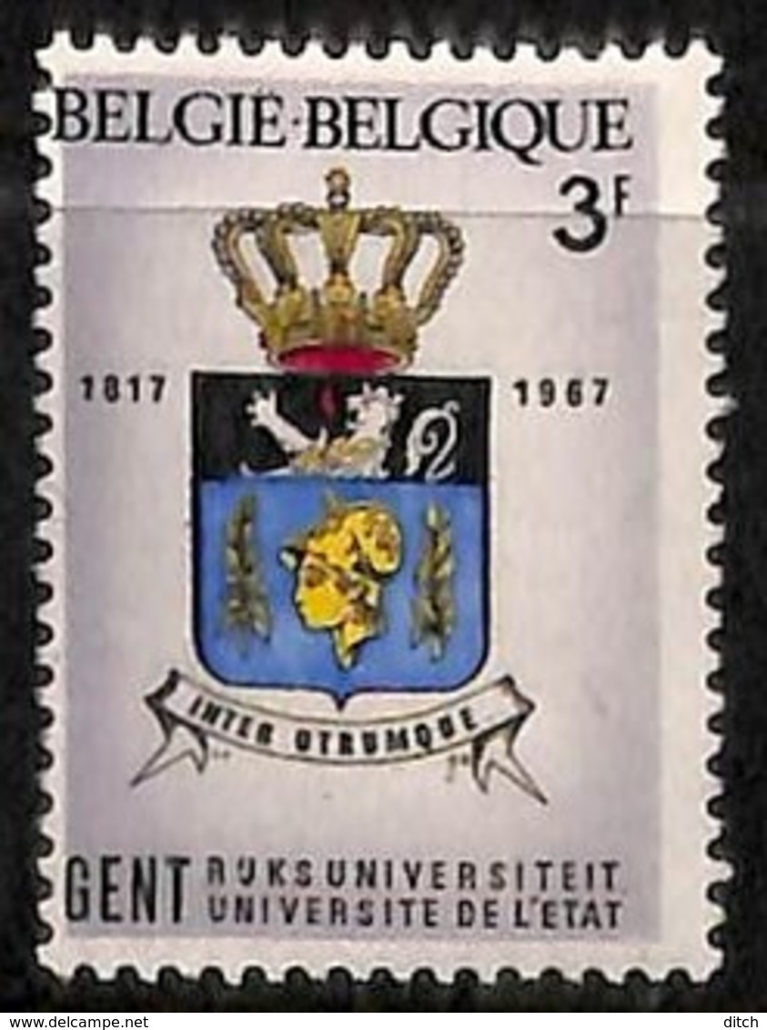 D - [205250]BELGIQUE 1968 - N° 1434-cur, Gent, Légende En Marge Gauche, Gros Décalage - Sonstige & Ohne Zuordnung