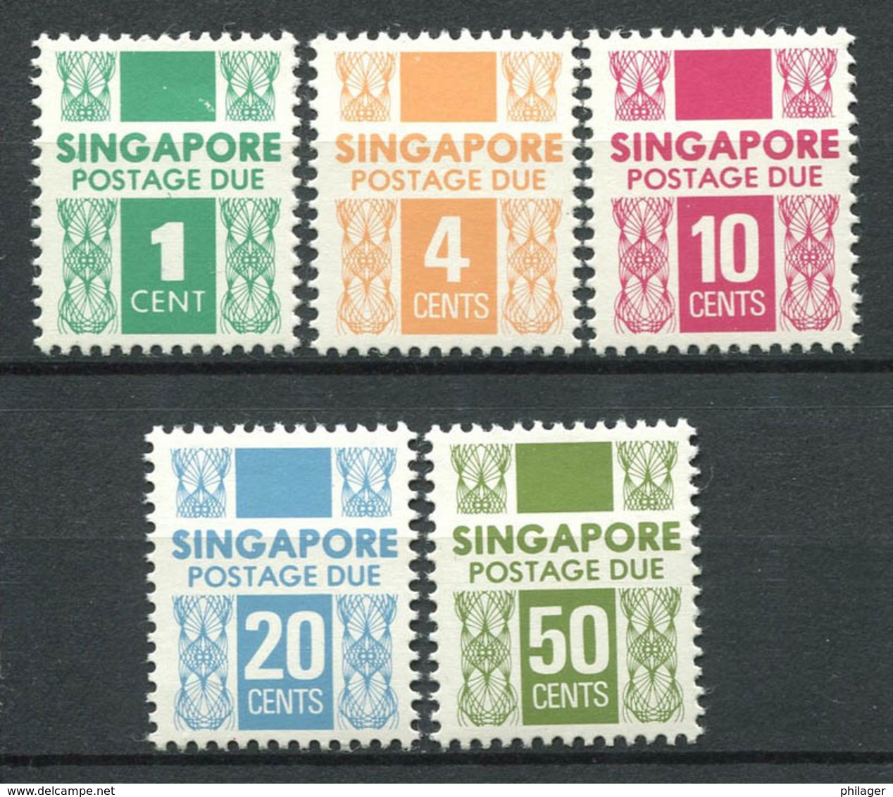 Singapur 1978 Mi. 14-18 Postfrisch 100% Paketmarke - Singapore (1959-...)