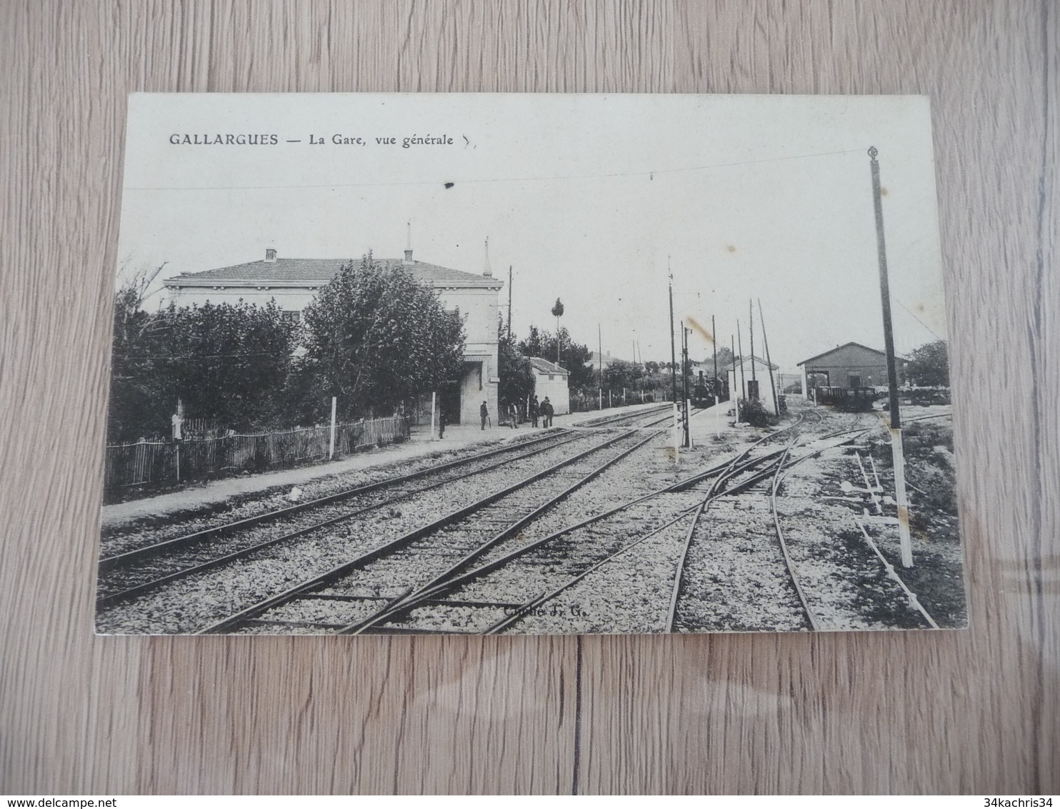 CPA 30 Gard Gallargues La Gare Vue Générale  BE - Gallargues-le-Montueux