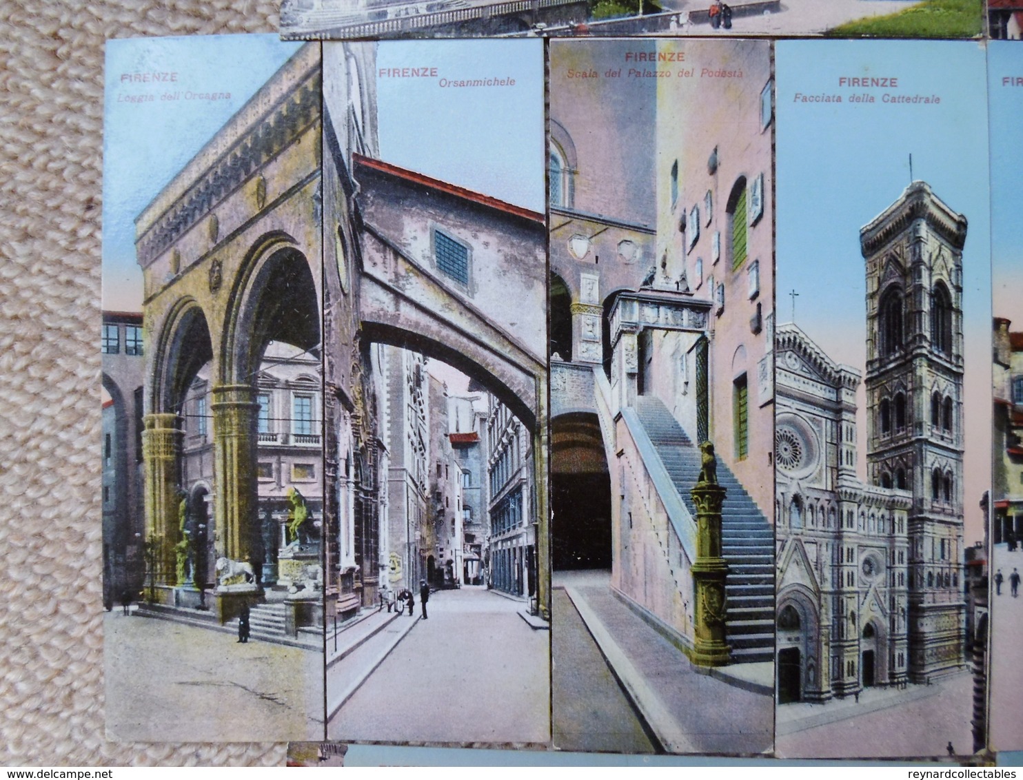 12 Florence (Firenze) Italy Bookmark Postcards, Images Of Various City Landmarks - Firenze (Florence)