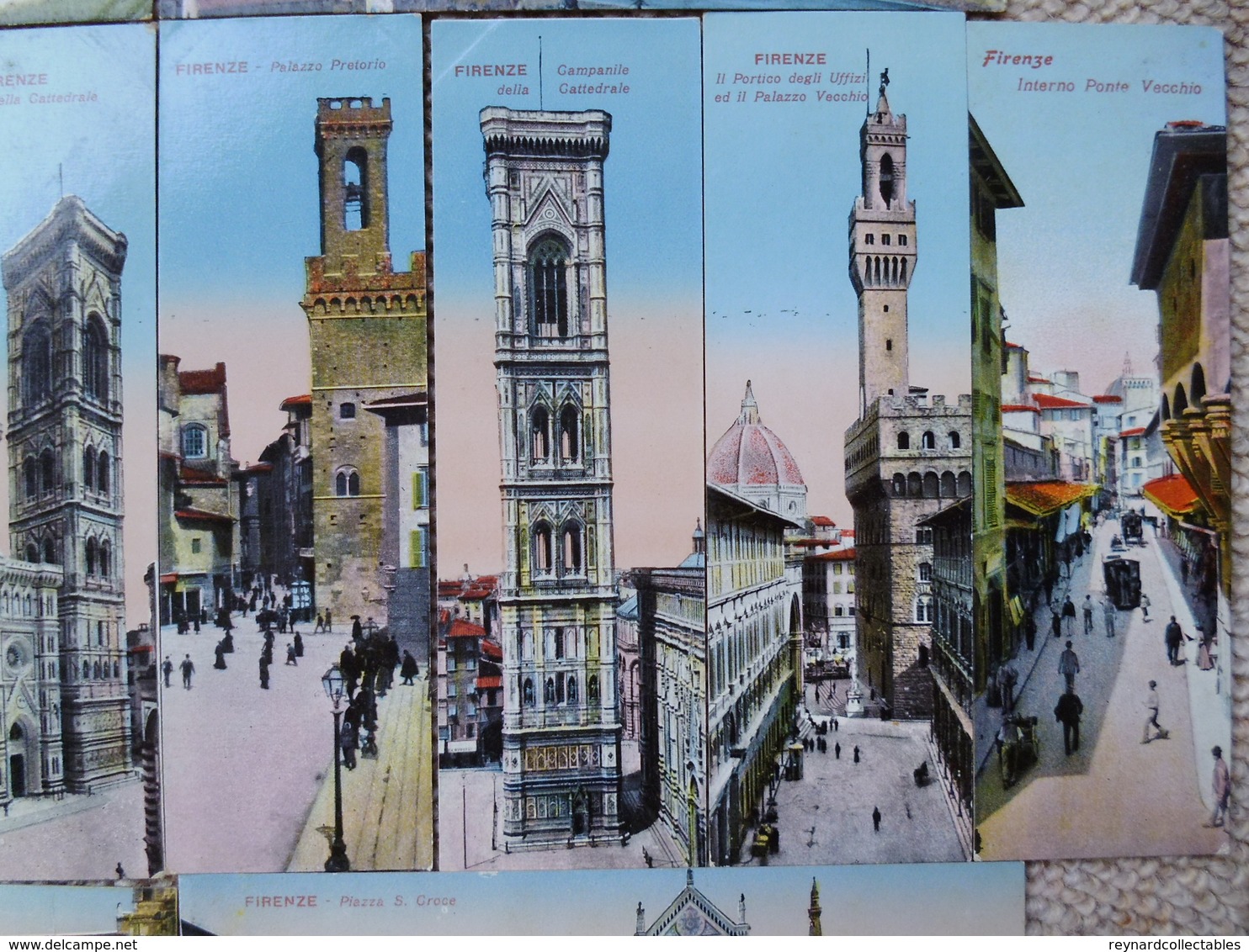 12 Florence (Firenze) Italy Bookmark Postcards, Images Of Various City Landmarks - Firenze (Florence)