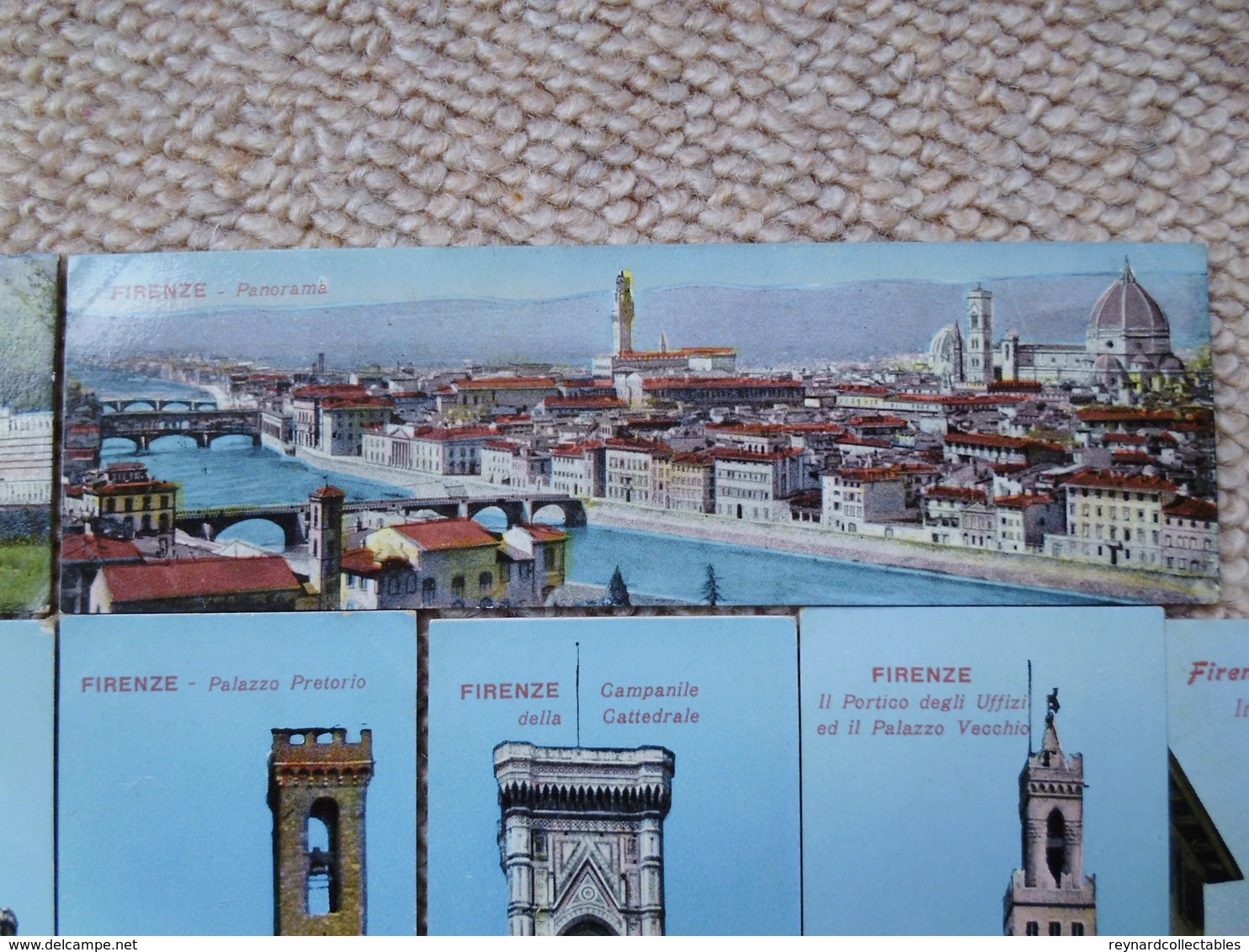 12 Florence (Firenze) Italy bookmark postcards, images of various city landmarks