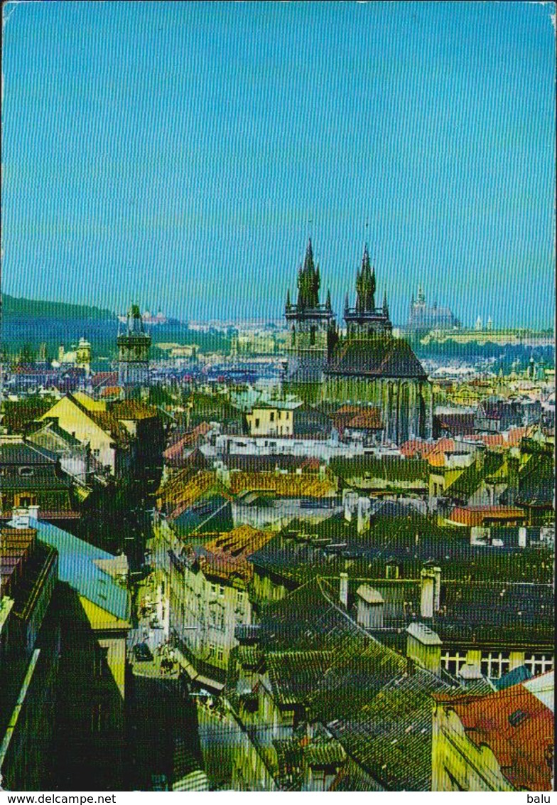 AK Praha, Prag, Pulverturm Celetna Ulice Zeltnergasse, 1982 Postalisch Gelaufen Nach Düsseldorf, 14,8 X 10,5 Cm, 2 Scans - Czech Republic