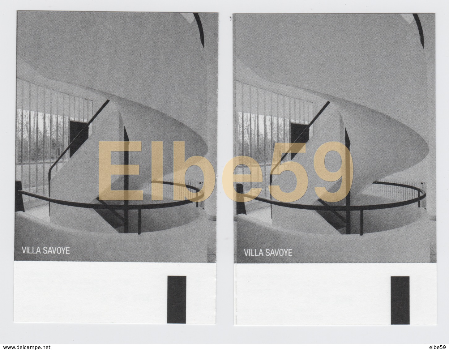 France, Poissy (78), Villa Savoye (arch. Le Corbusier), 2 Billets D'entrée, 18-11-2018 - Tickets D'entrée