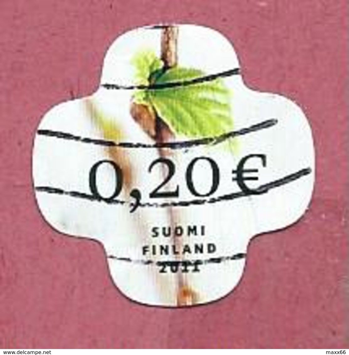 FINLANDIA USATO - 2011 - UNUSUAL STAMP - Alberi - Birch Bud - € 0,20 - Michel FI 2085 - Oblitérés