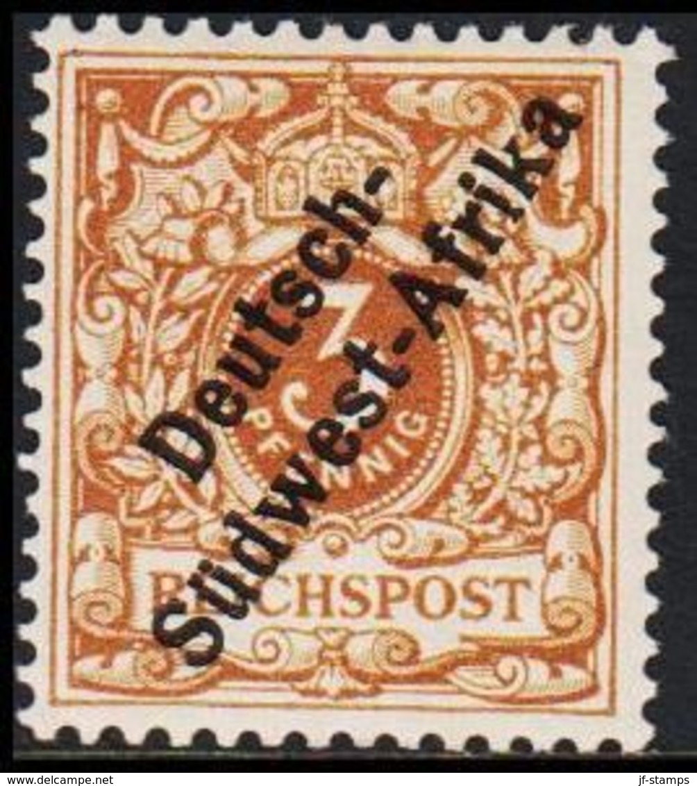 1897. Deutsch-Südwest-Afrika 3 Pf. REICHSPOST. (Michel 1d) - JF307877 - German South West Africa