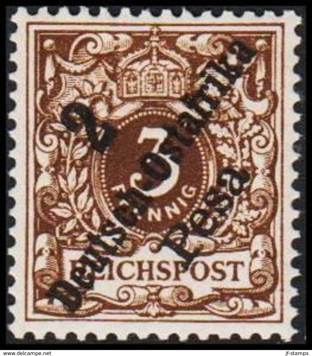 1896 - 1899. 2 Deutsch-Ostafrika Pesa 3 Pf. REICHSPOST.  (Michel 6) - JF307918 - German East Africa