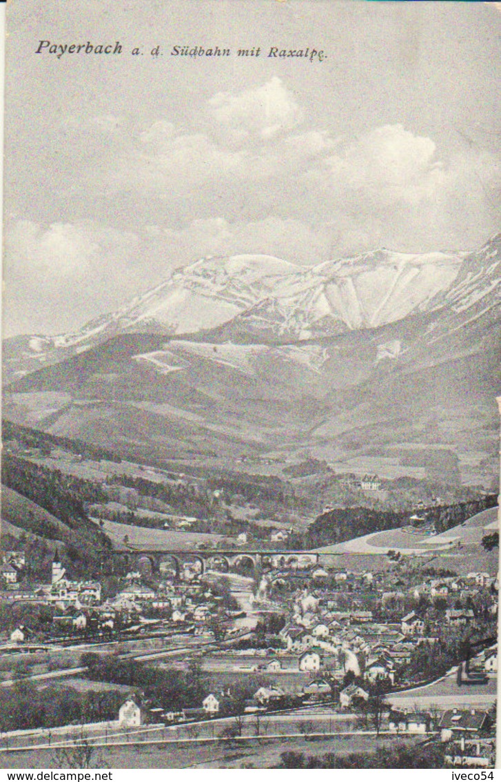 1944   Payerbach A.d. "   Südbahn Mit Raxalpe  " - Neunkirchen