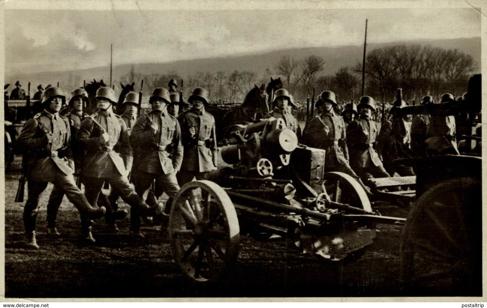 RPPC PROPAGANDA KARTE  UNSERE REICHSWEHR PARADE   SOLDATEN DEUTSCHES TERCER REICH NAZI - Weltkrieg 1939-45