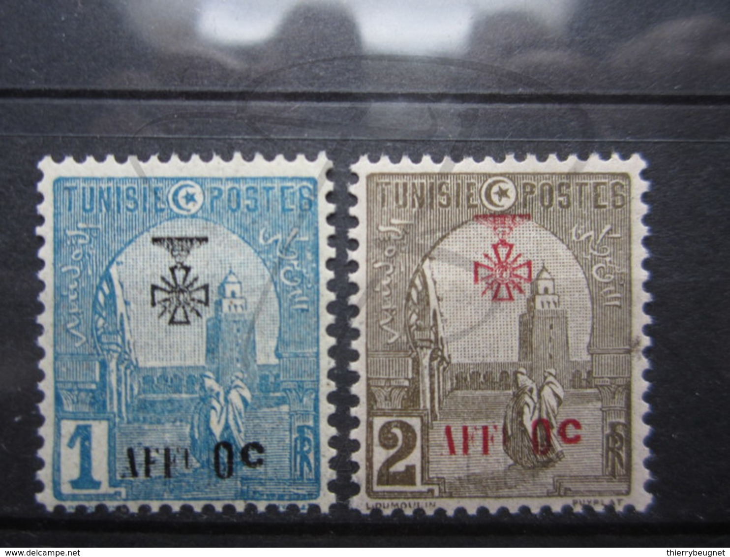 VEND BEAUX TIMBRES DE TUNISIE N° 79 + 80 , XX !!! - Neufs