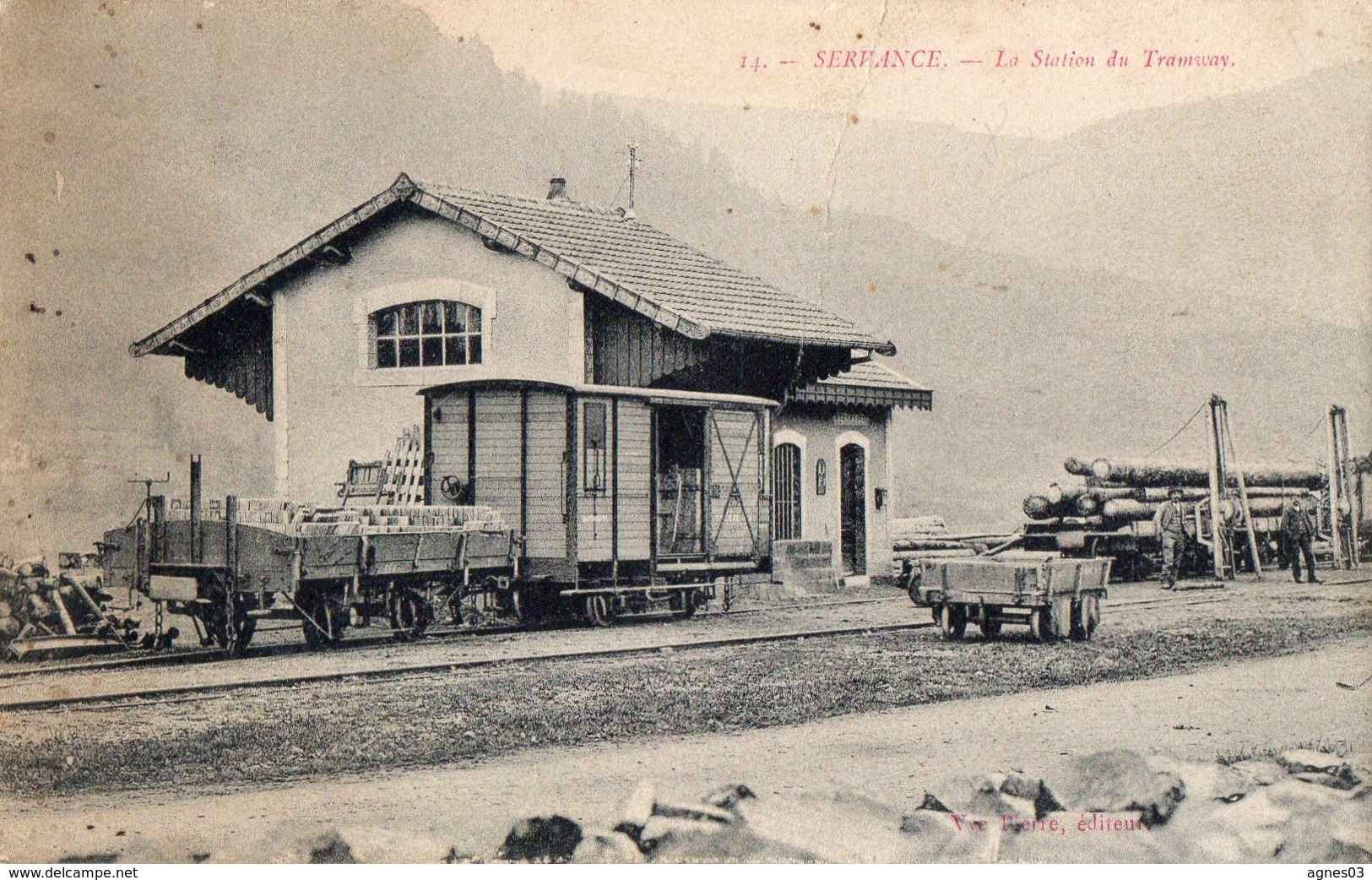 SERVANCE   -  La Station Du Tramway - Autres & Non Classés