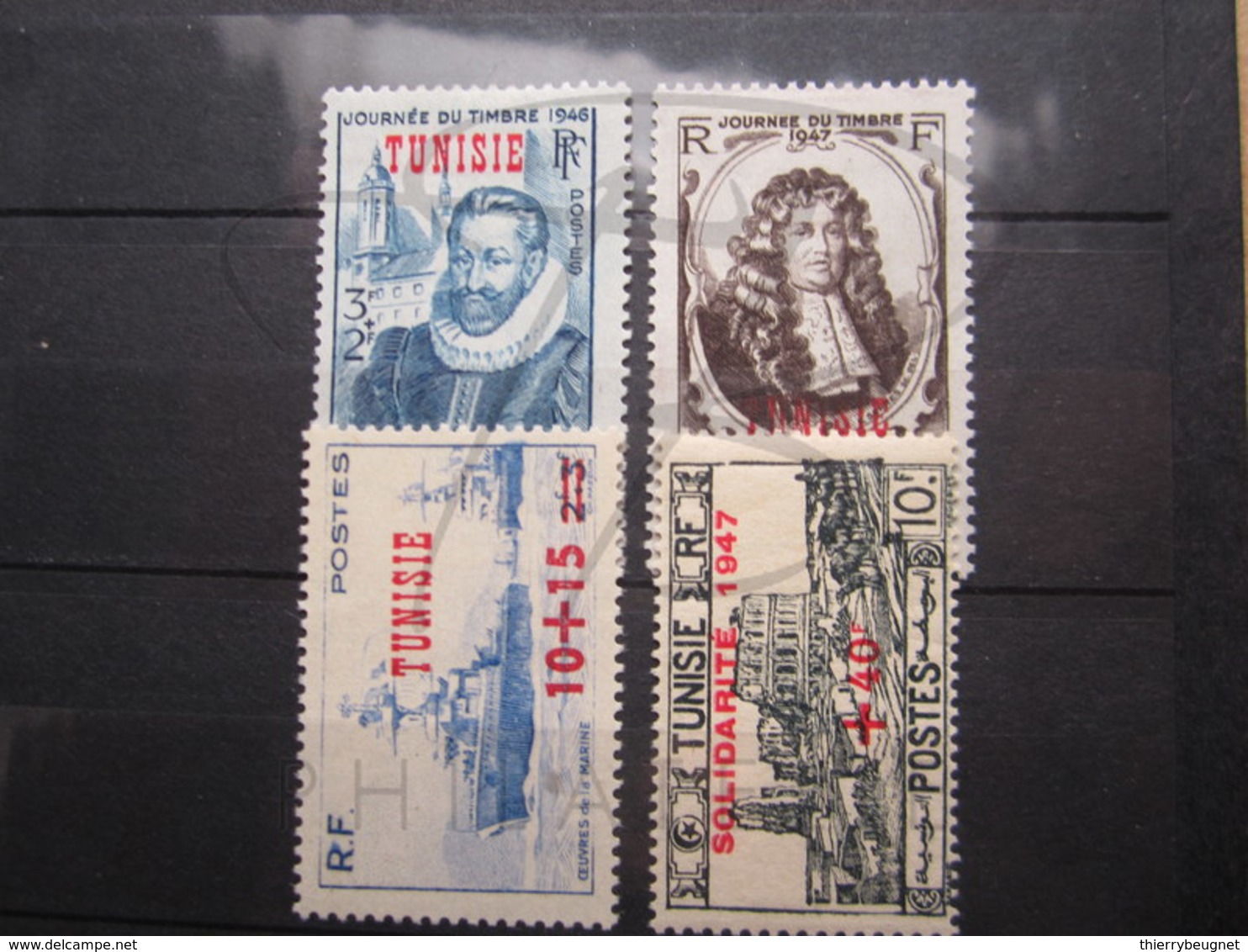 VEND BEAUX TIMBRES DE TUNISIE N° 310 - 313 , X !!! - Neufs