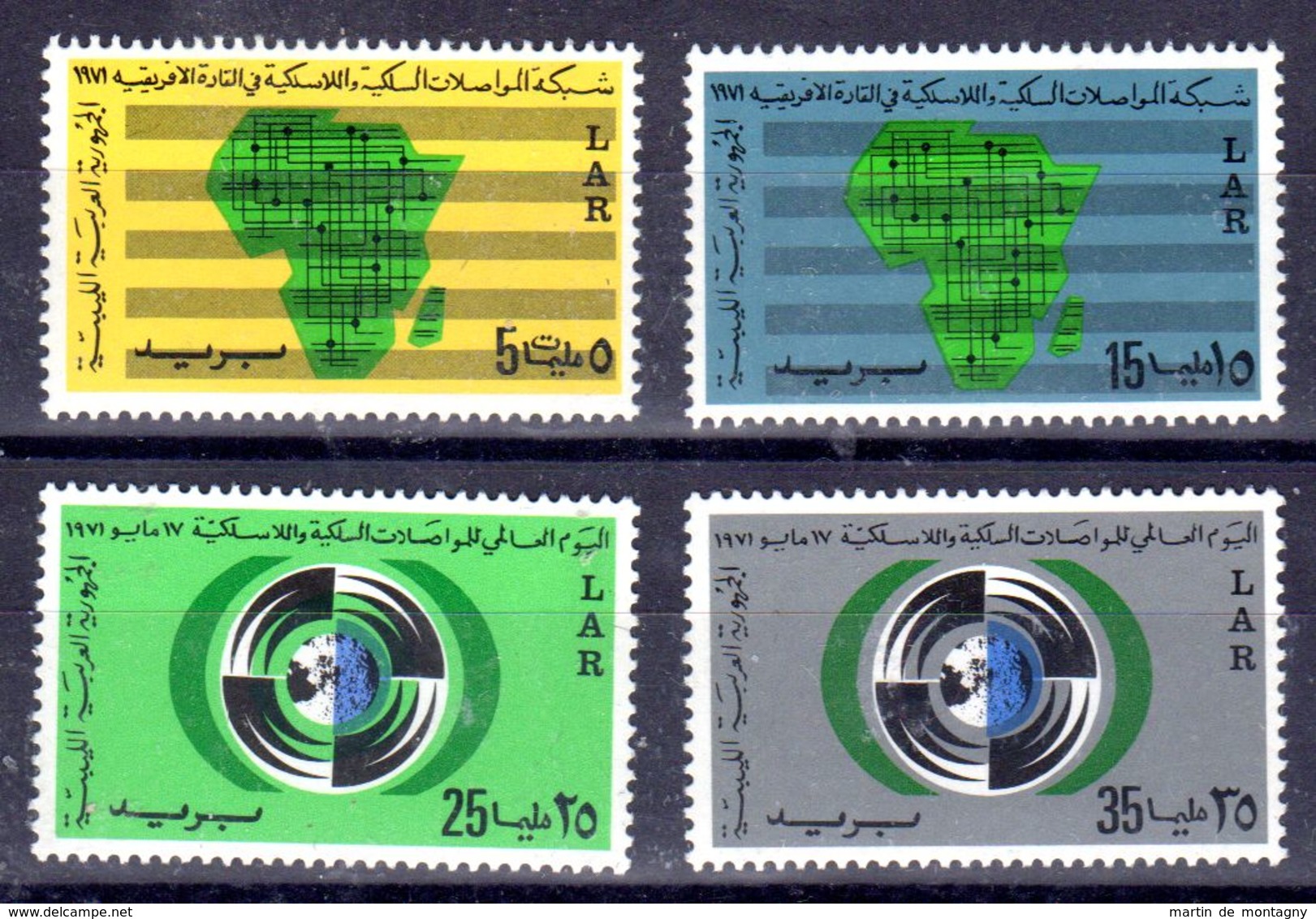 1.1.1972; Réseau Panafricain; YT 391 - 394, Neuf **, Lot 50609 - Libye