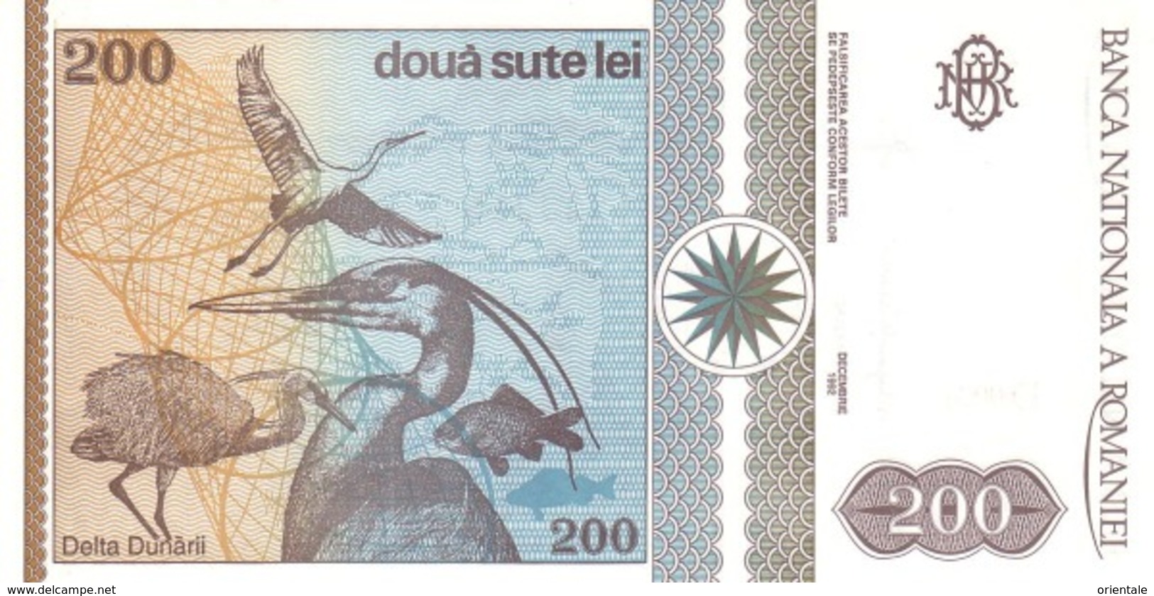 ROMANIA P. 100 200 L 1992 UNC - Roumanie