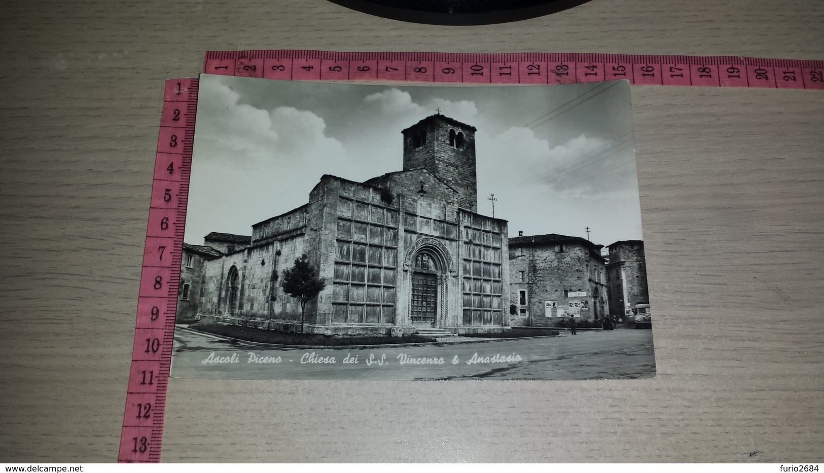 C-62506 ASCOLI PICENO CHIESA DEI SS VINCENZO & ANASTASIO PANORAMA - Ascoli Piceno