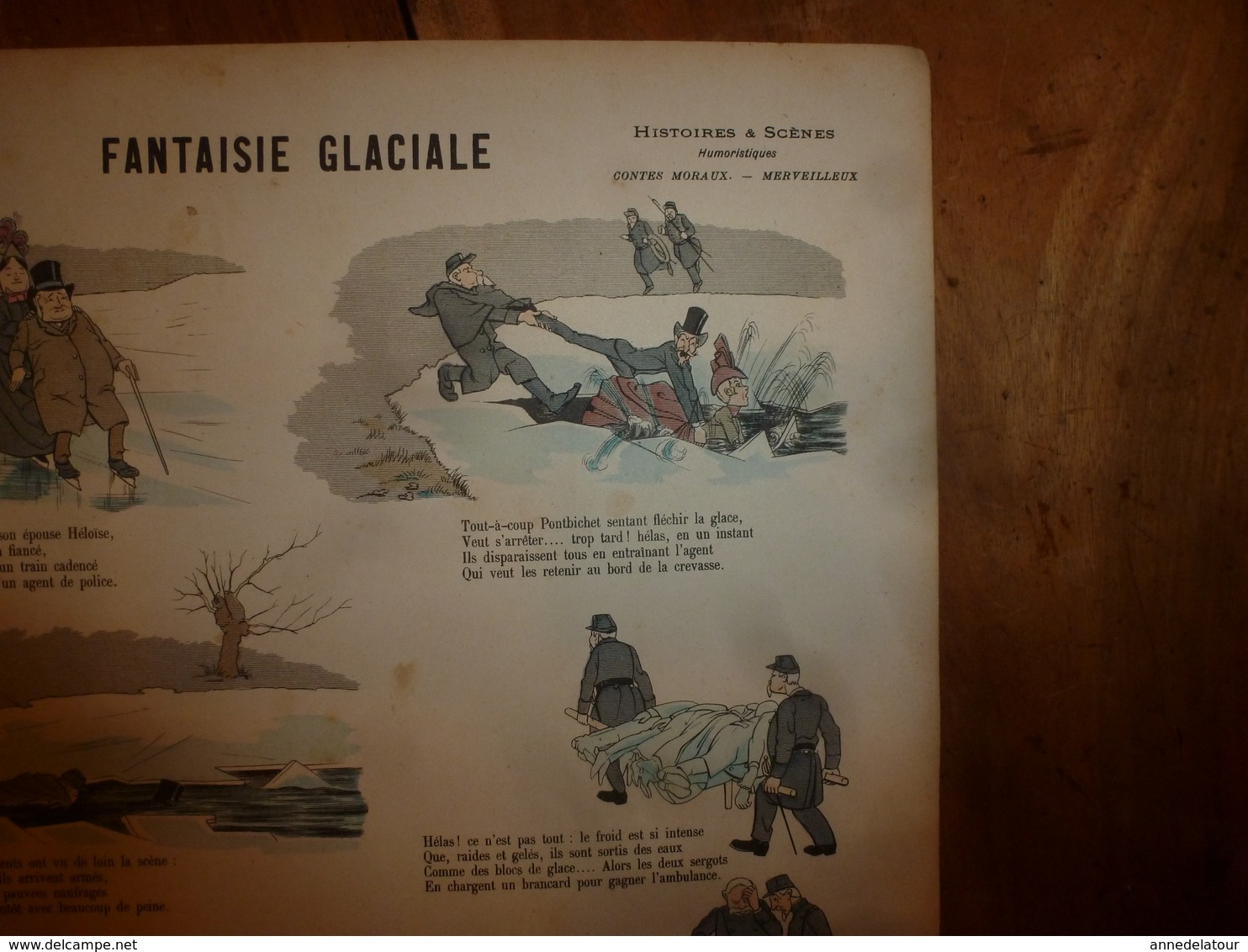 1891 Image Pellerin & Cie  "Aux Armes D'Epinal" N° 144 > FANTAISIE GLACIALE D'un Bourgeois  (Histoires & Humour) - Collections
