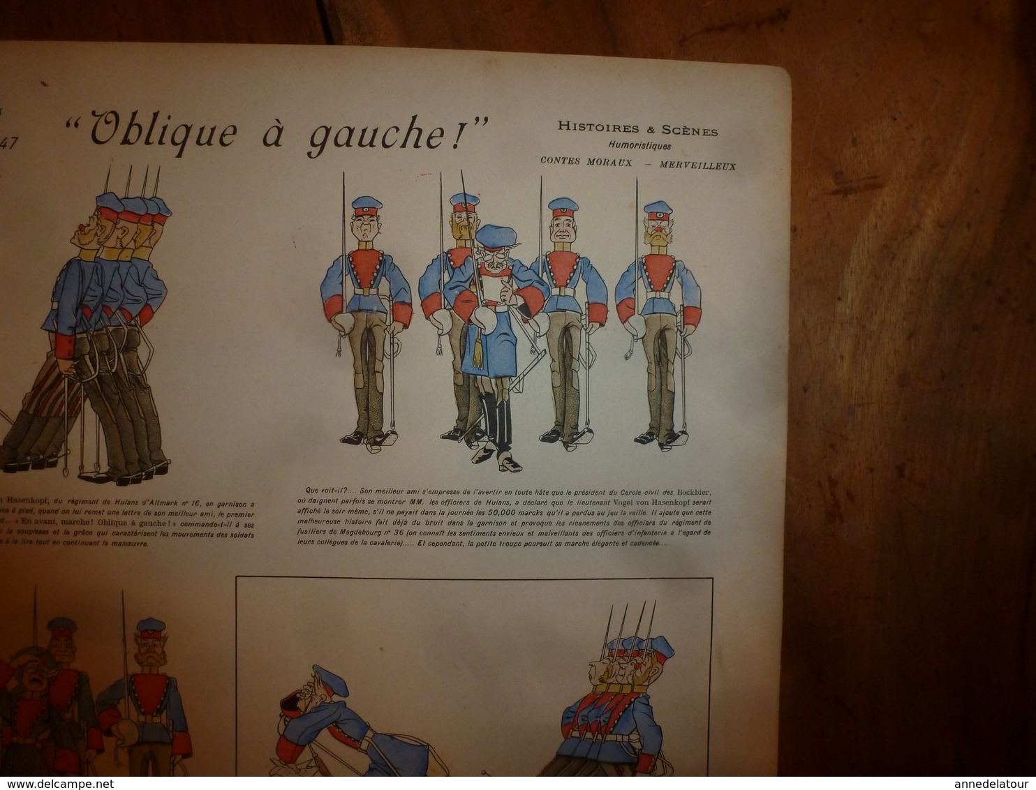 1891 Image Pellerin & Cie  "Aux Armes D'Epinal" ---> Au Régiment Hulans D'Altmark De MAGDEBOURG  (Histoires & Humour) - Collections