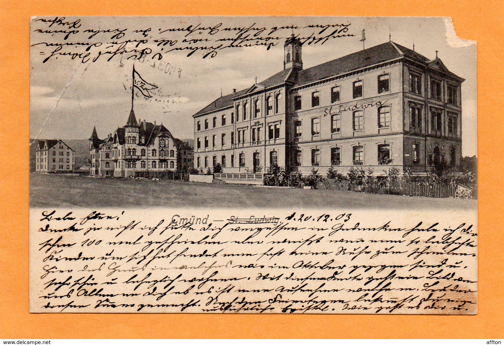 Schwabisch Gmund 1903 Postcard - Schwaebisch Gmünd