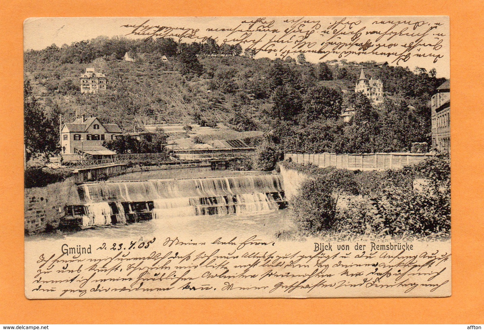 Schwabisch Gmund 1905 Postcard - Schwaebisch Gmünd