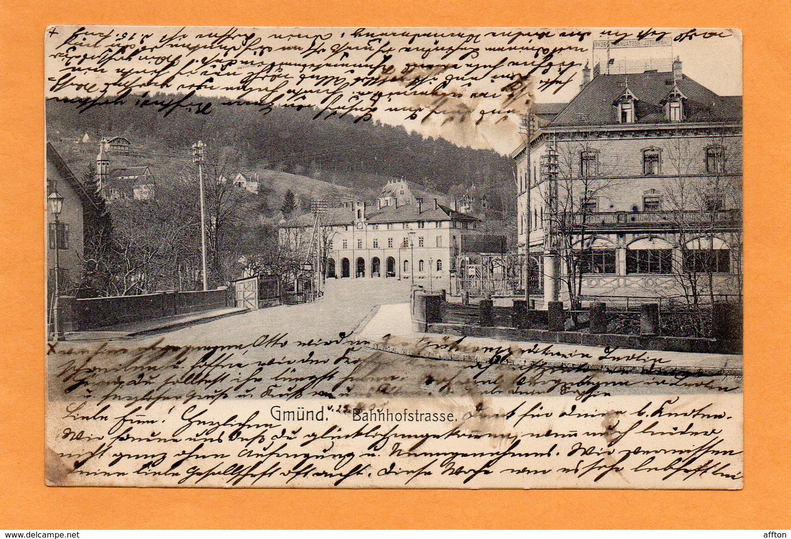 Schwabisch Gmund 1905 Postcard - Schwaebisch Gmünd