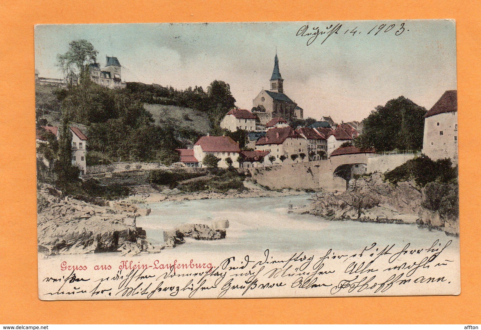 Gruss Aus Klein Laufenburg 1903 Postcard - Other & Unclassified