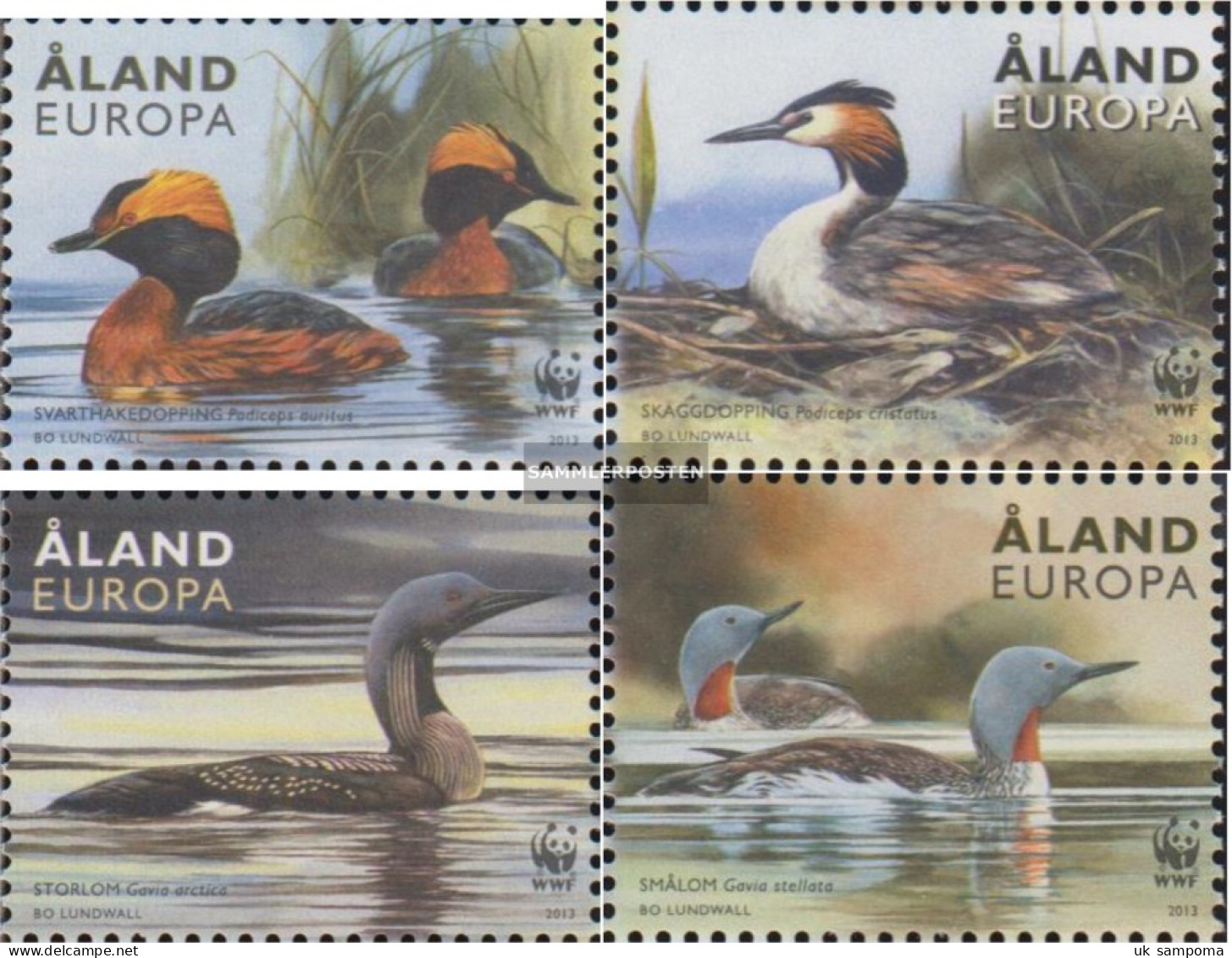 Finland - Aland 371-374 (complete Issue) Unmounted Mint / Never Hinged 2013 Conservation - Aland