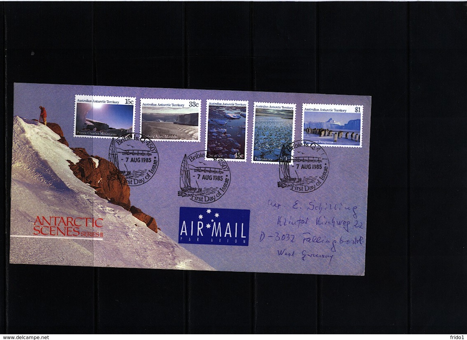 Australian Antarctic Territoriy 1985 Antarctic Scenes FDC - Covers & Documents