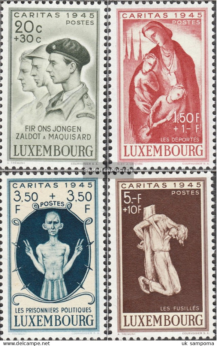 Luxembourg 395-398 (complete Issue) Unmounted Mint / Never Hinged 1945 Caritas: War Victim - Unused Stamps