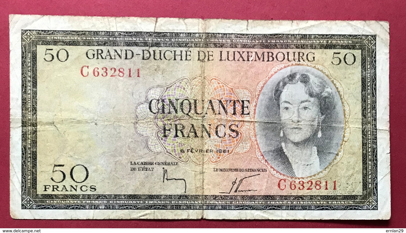 Luxembourg 50 Francs 1961 - Luxembourg