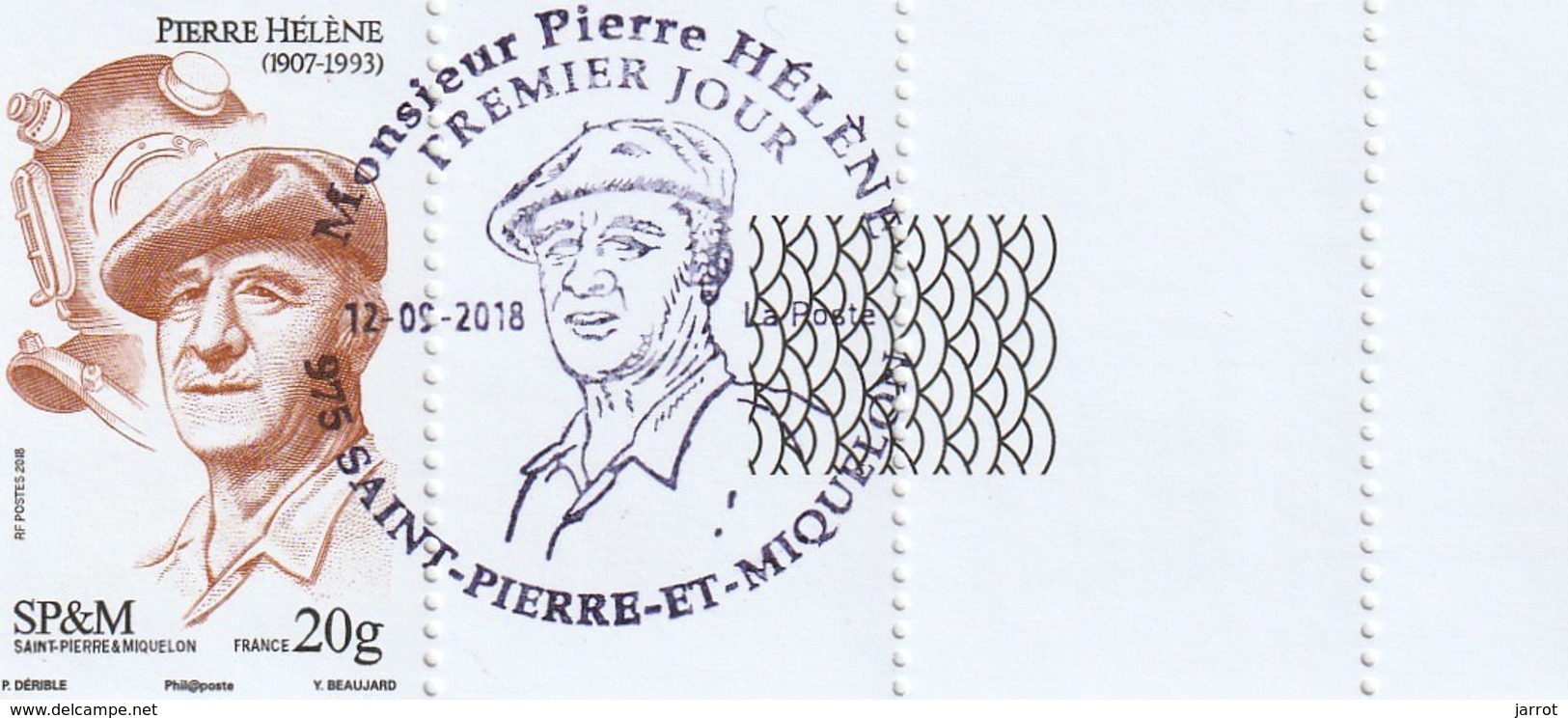 FDC 12 09 2018 Pierre HELENE - Used Stamps