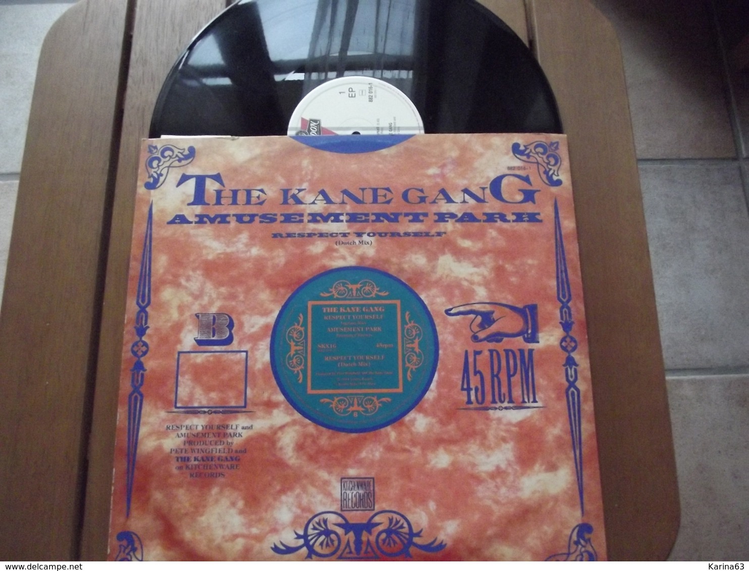 Maxi - The Kane Gang  ‎– Respect Yourself - 1984 - 45 T - Maxi-Single