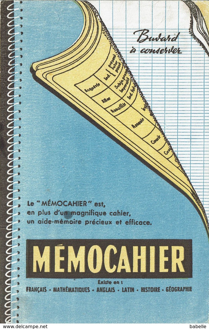 BUVARD " MEMOCAHIER " Papeterie. - Papeterie