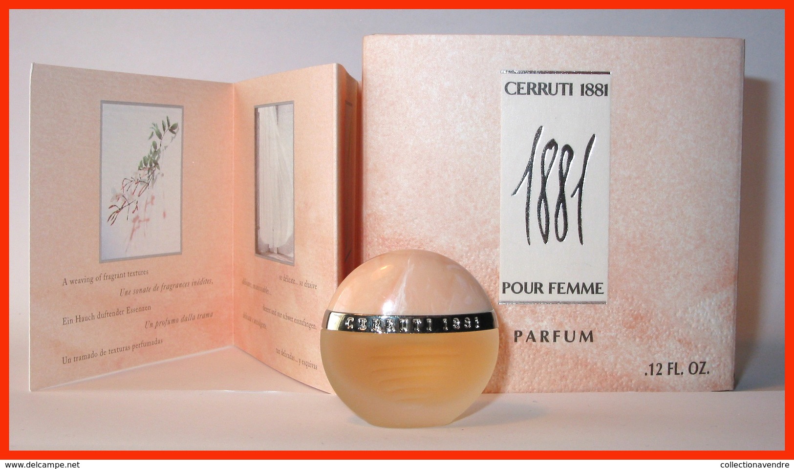 Nino CERRUTI : 1881 Pour Femme, Parfum, 7 Ml Version 1995, Parfait état - Miniatures Femmes (avec Boite)