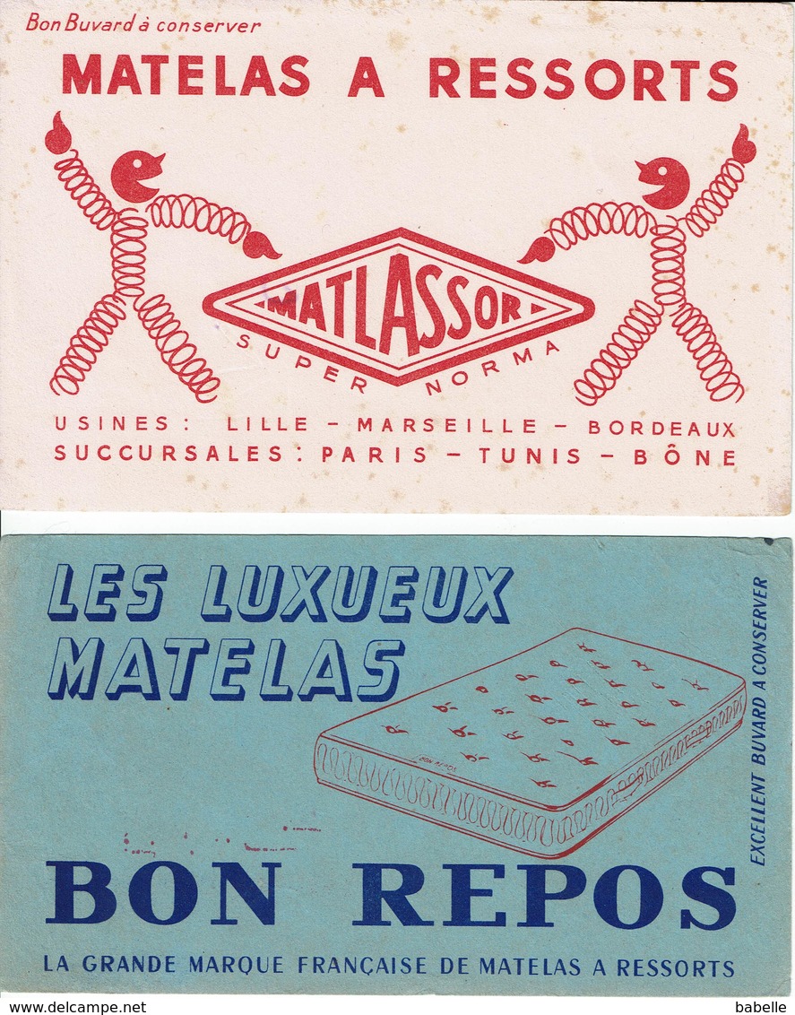 BUVARD " MATELAS " Matlassor Et Bon Repos - Papeterie