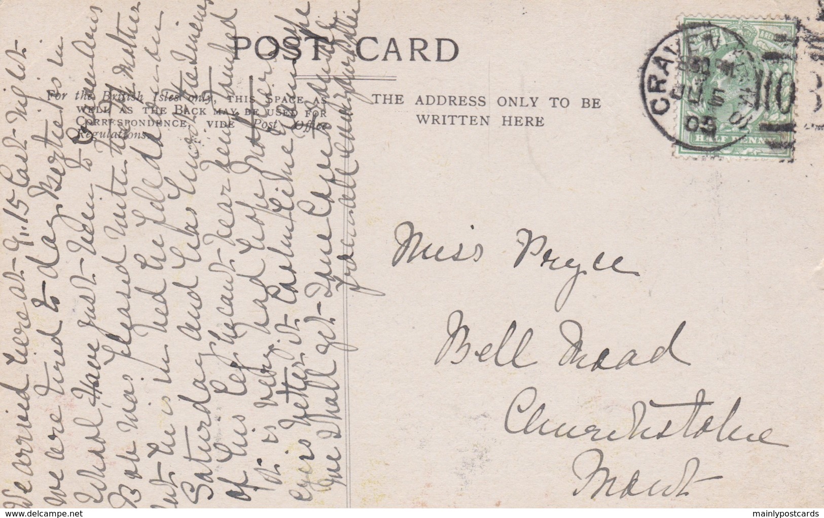 AS07 The Hydro, Church Stretton - 1905 Duplex Postmark - Shropshire