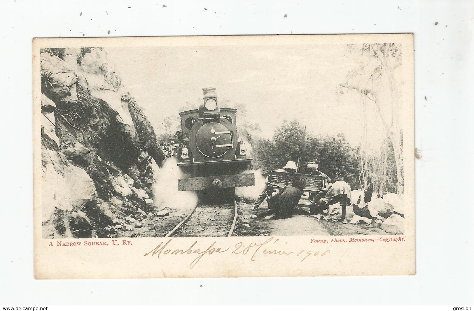 KENYA A NARROW SQUEAK 1906 (TRAIN) - Kenia