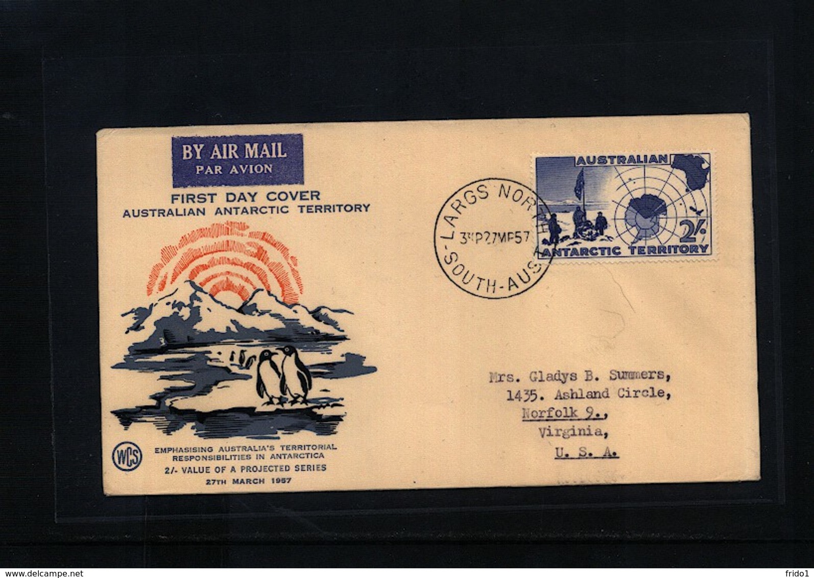 Australian Antarctic Terrritory 1957 Interesting FDC - FDC